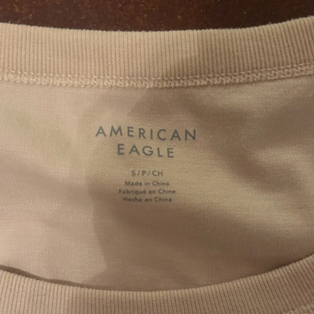 Women's American Eagle Small Beige Long Sleeve Bodysuit